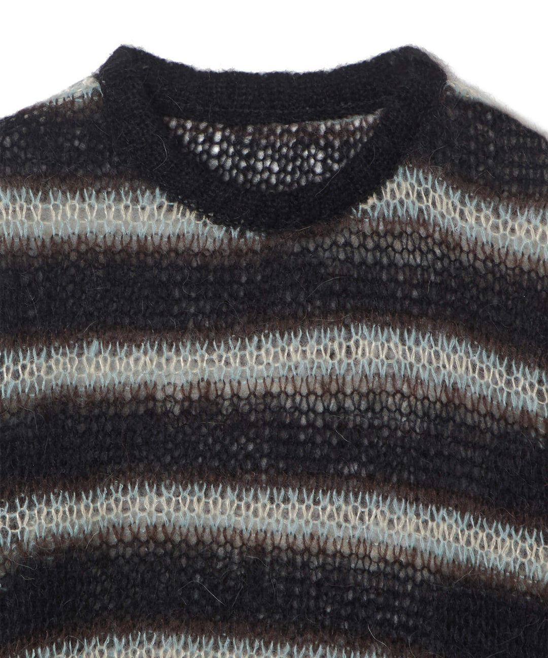 MOHAIR STRIPE PULLOVER