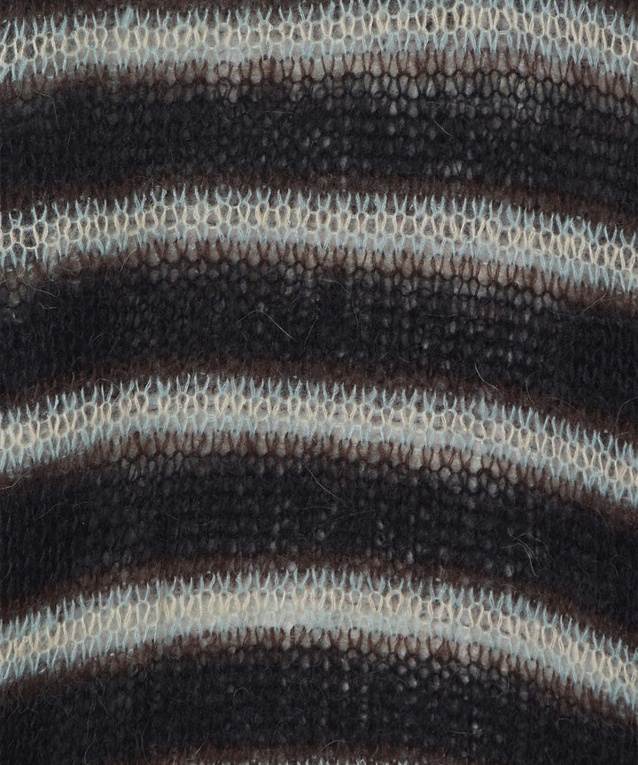 MOHAIR STRIPE PULLOVER