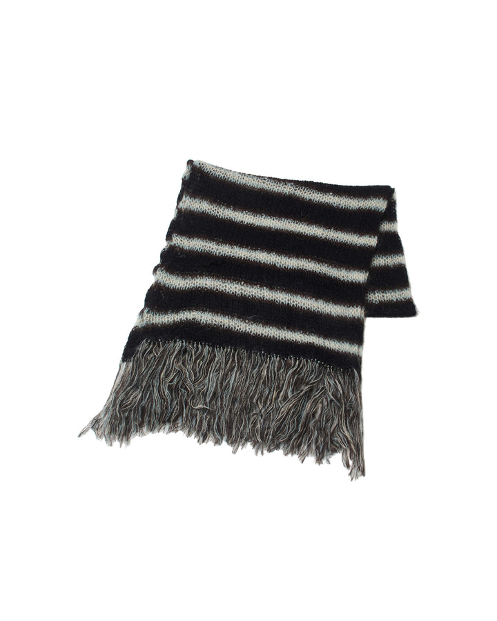 MOHAIR STRIPE MUFFLER