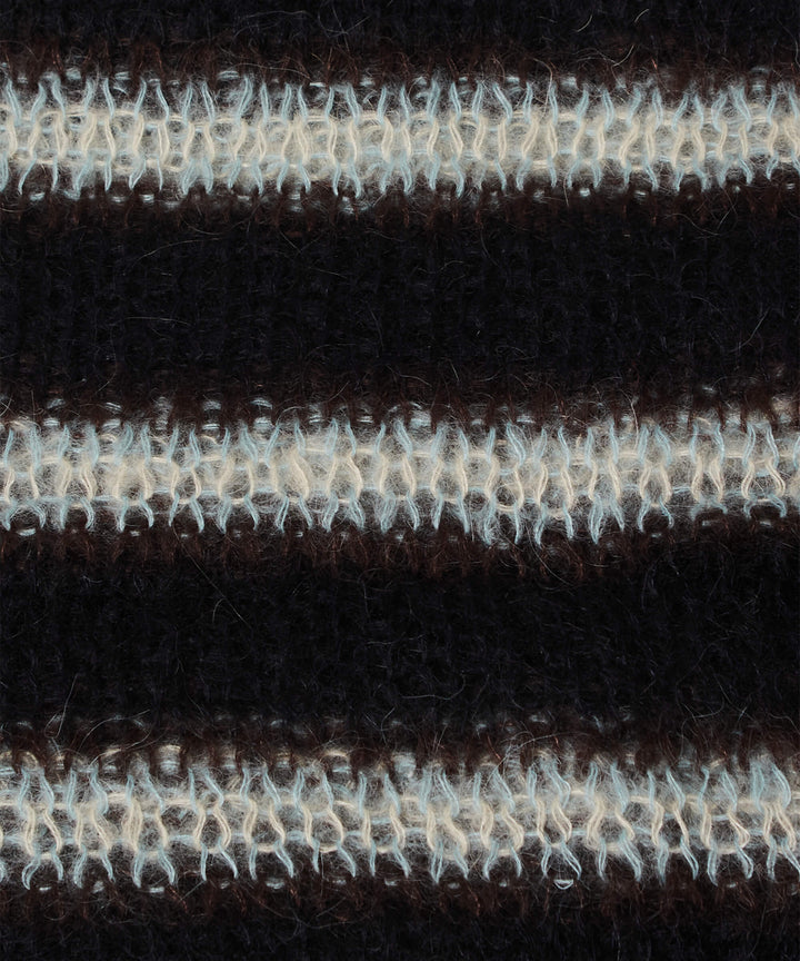 MOHAIR STRIPE MUFFLER