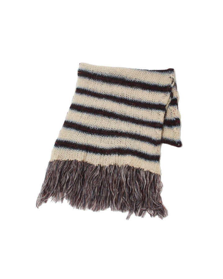 MOHAIR STRIPE MUFFLER