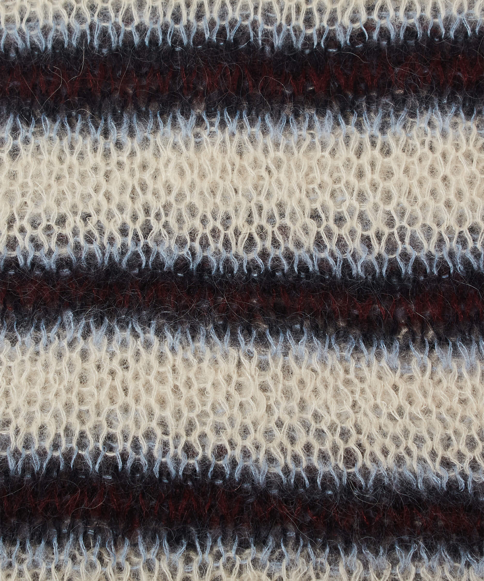 MOHAIR STRIPE MUFFLER – SUGARHILL TOKYO