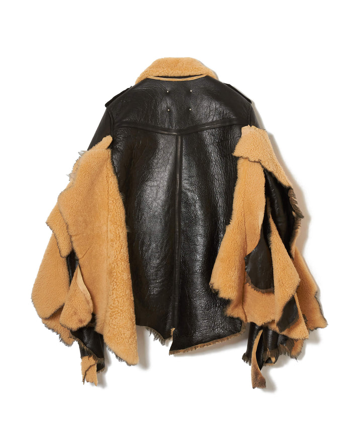 SHEARLING LEATHER BIKER'S JACKET