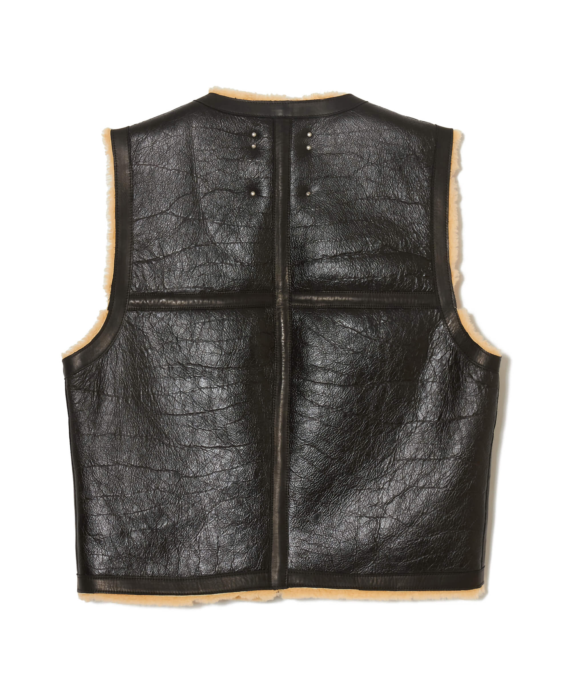 SHEARLING LEATHER VEST – SUGARHILL TOKYO
