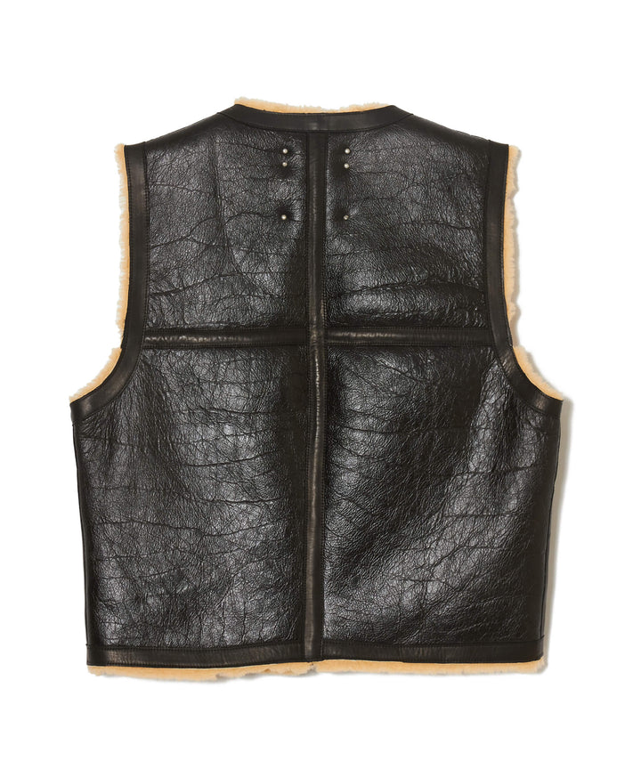 SHEARLING LEATHER VEST