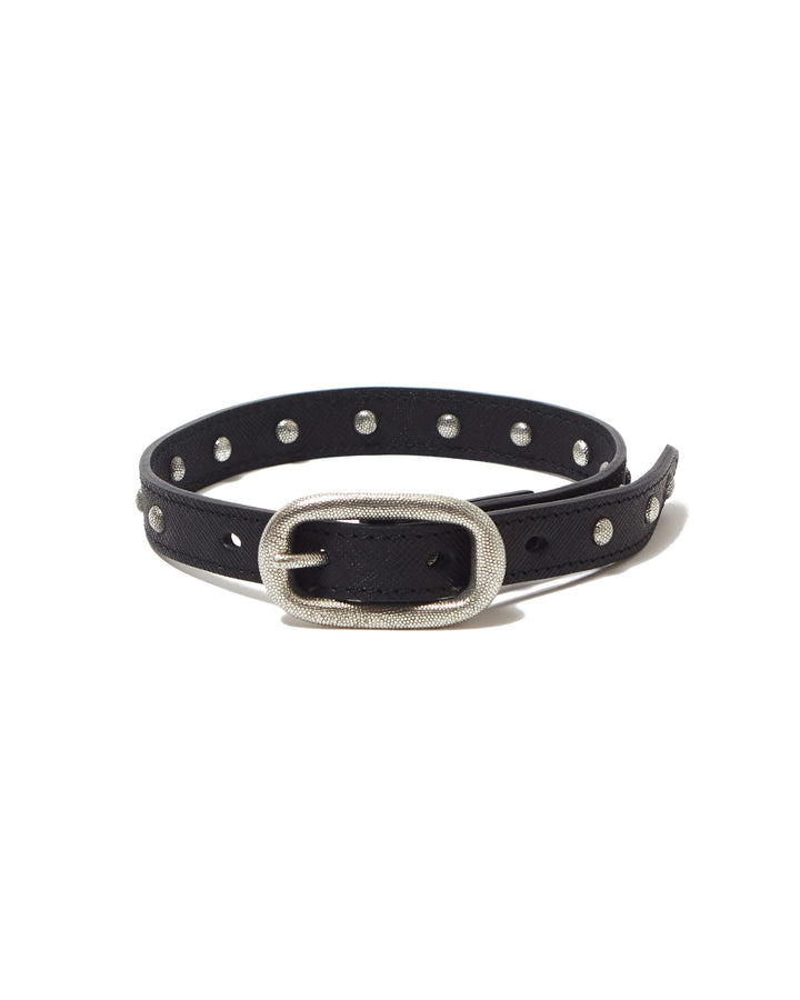 OVAL BUCKLE STUDED BANGLE