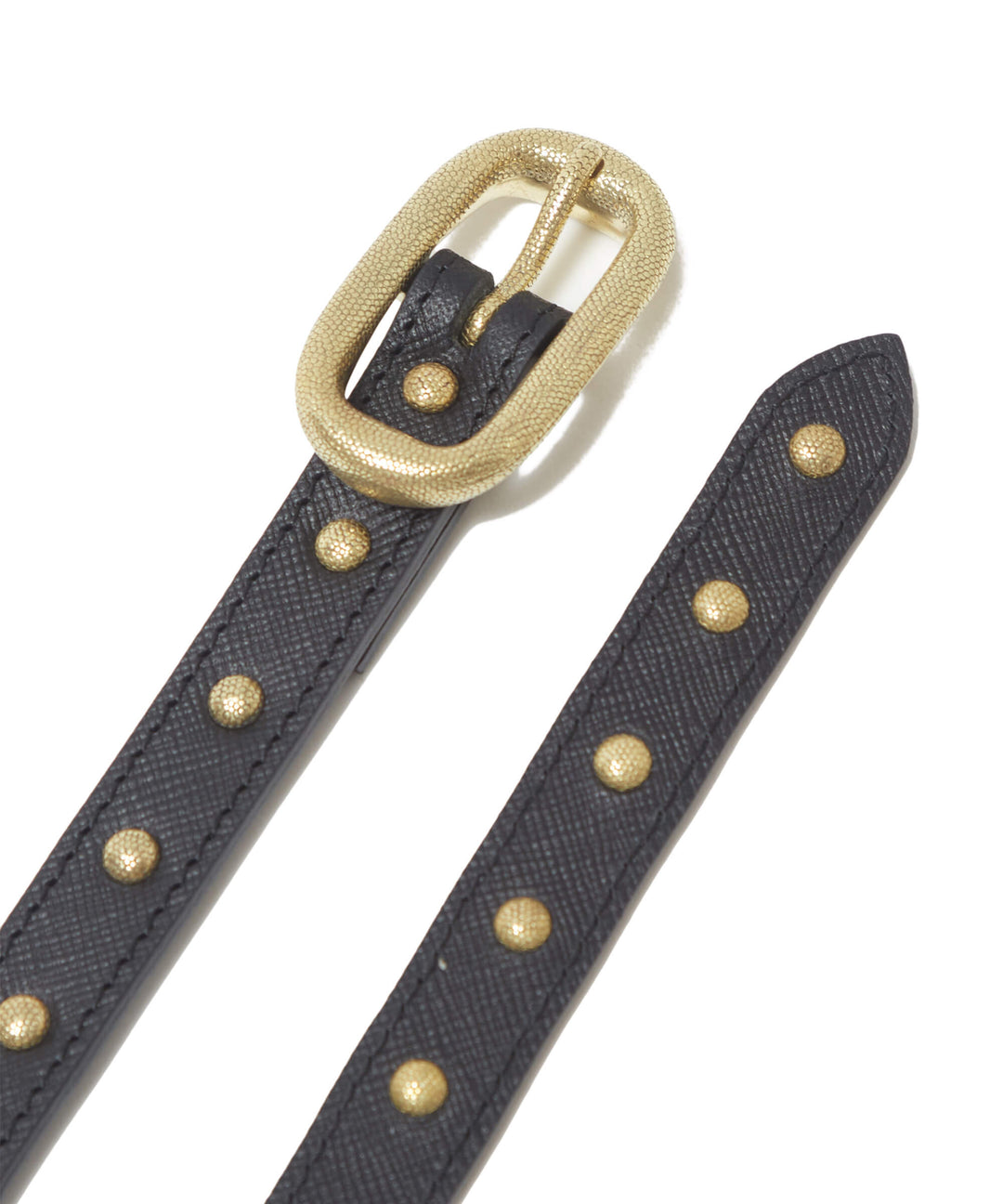 OVAL BUCKLE STUDED BELT