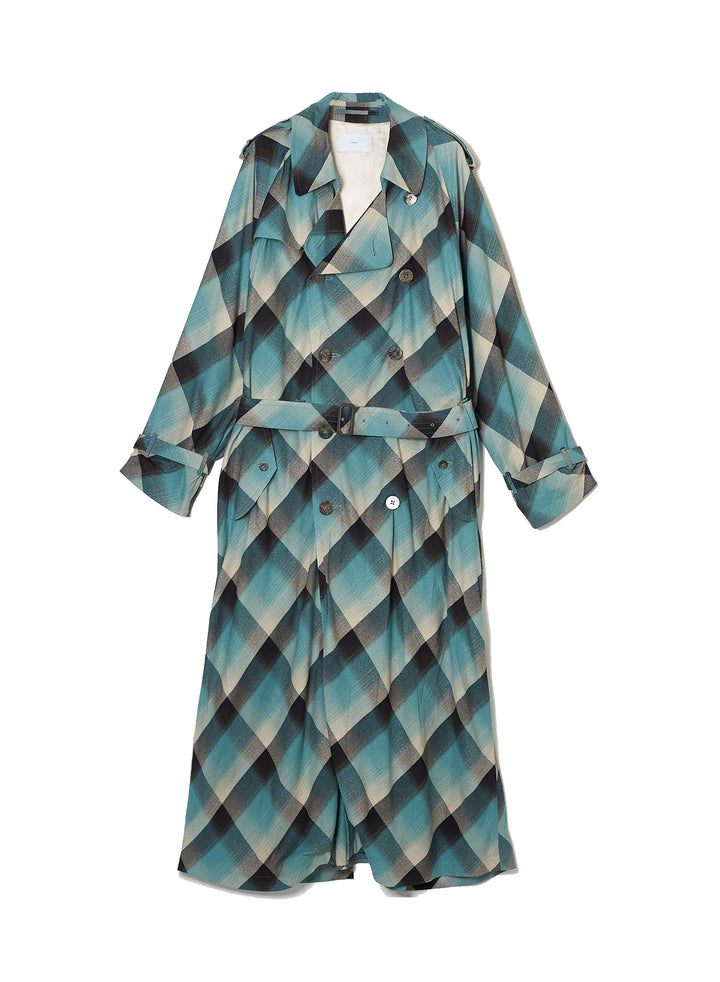 RAYON OMBRE TRENCH COAT