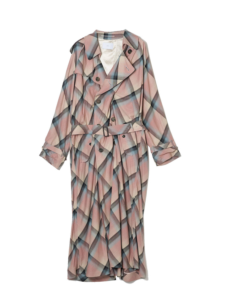 RAYON OMBRE TRENCH COAT