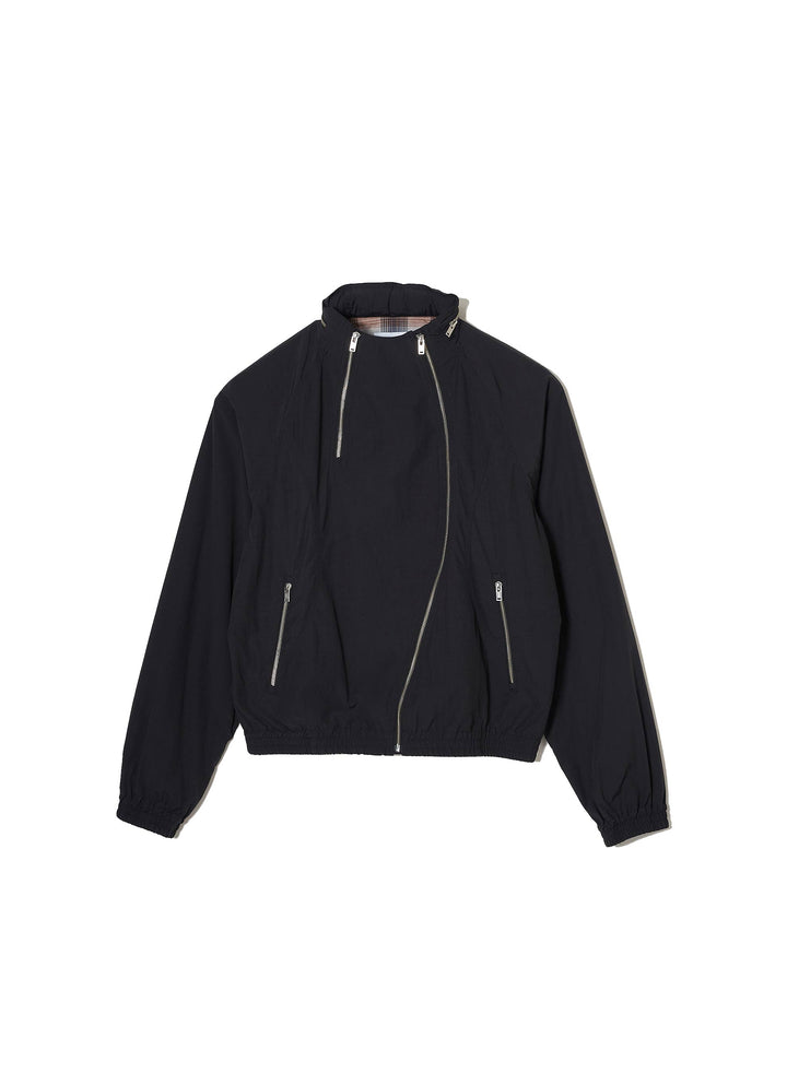 NYLON ZIP HOODED JACKET