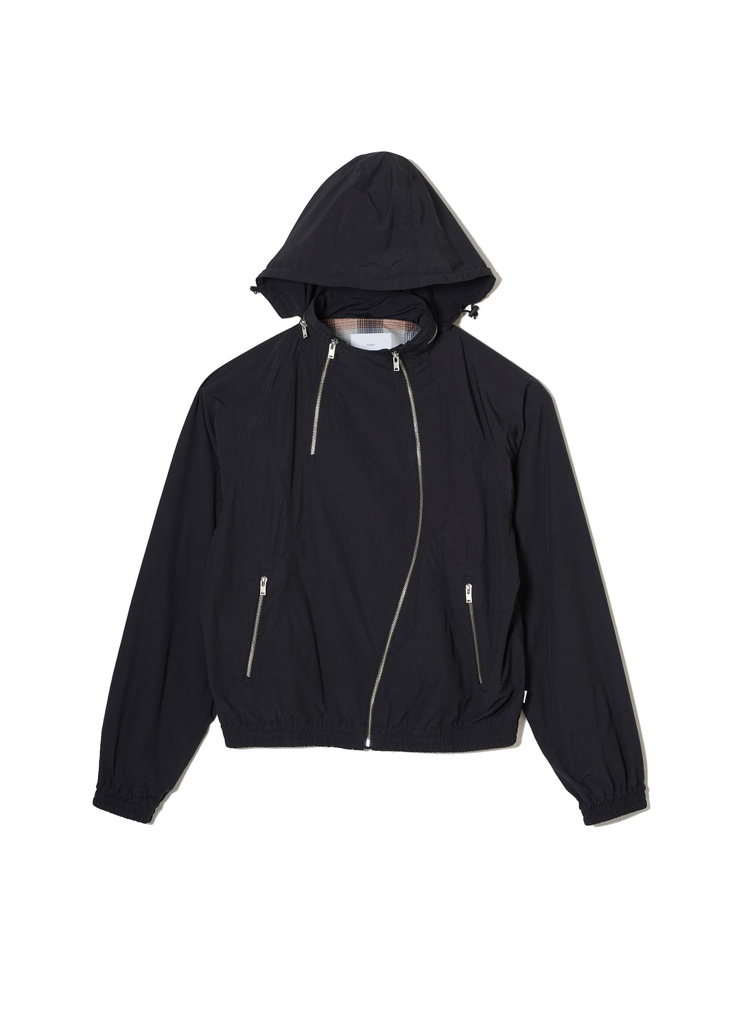 NYLON ZIP HOODED JACKET