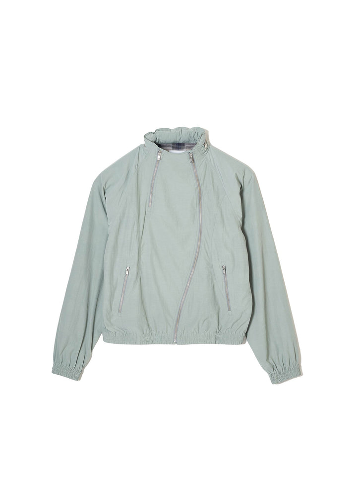 NYLON ZIP HOODED JACKET