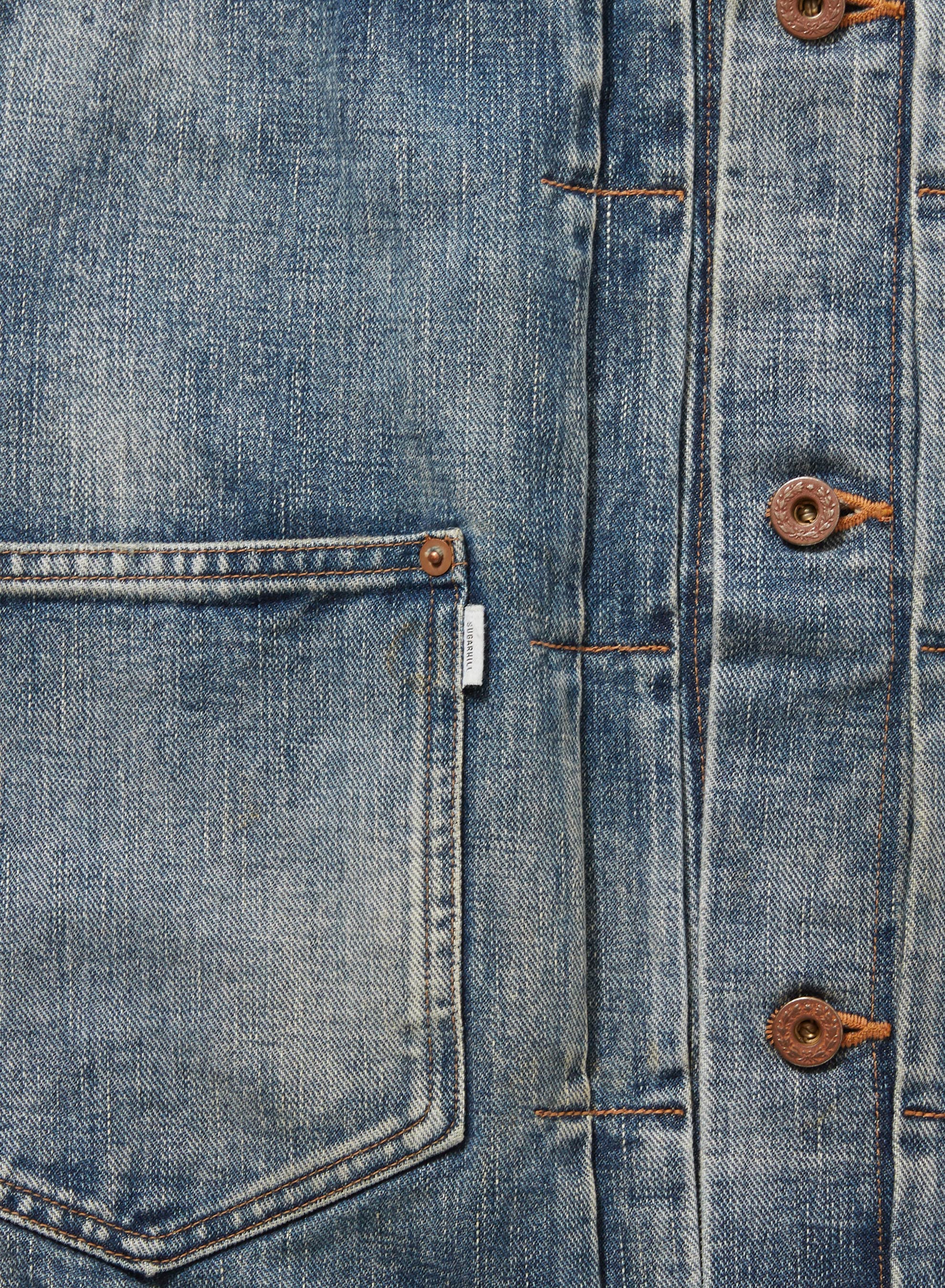 FADED MODERN DENIM VEST – SUGARHILL TOKYO