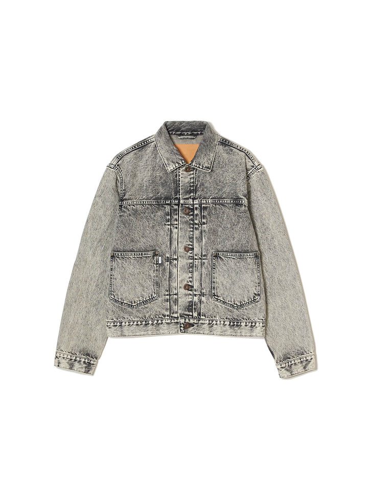 ACID WASHED MODERN DENIM JACKET