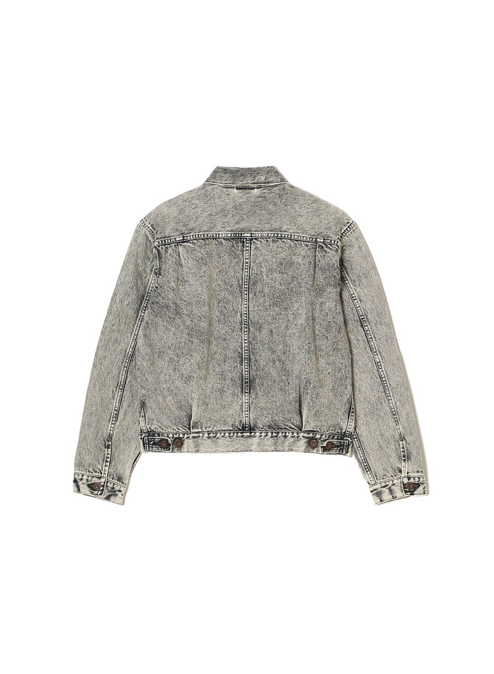 ACID WASHED MODERN DENIM JACKET