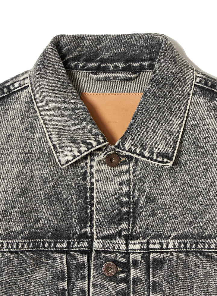 ACID WASHED MODERN DENIM JACKET