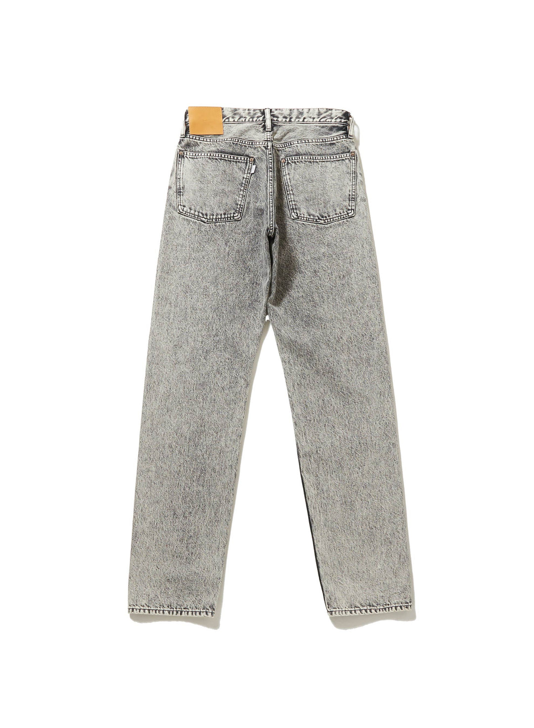 ACID WASHED MODERN DENIM REGULAR TROUSERS