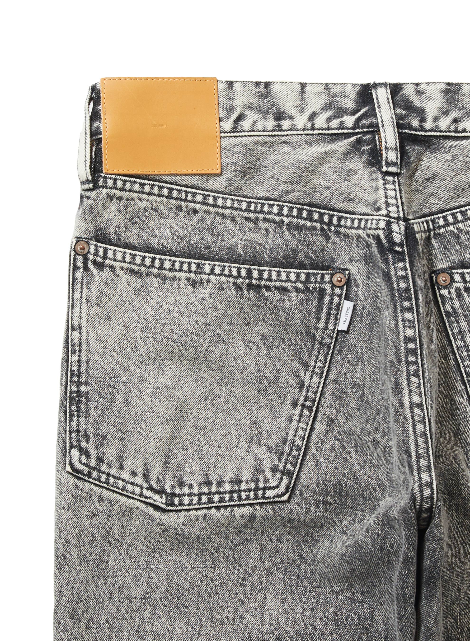 ACID WASHED MODERN DENIM FLARED TROUSERS – SUGARHILL TOKYO