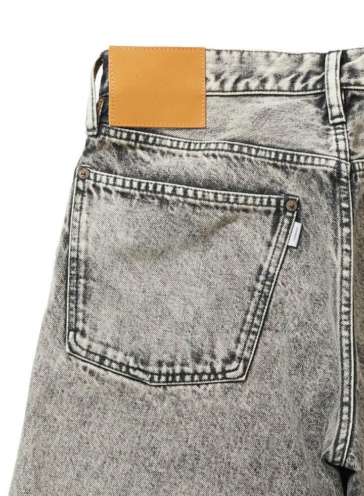 ACID WASHED MODERN DENIM SHORTS