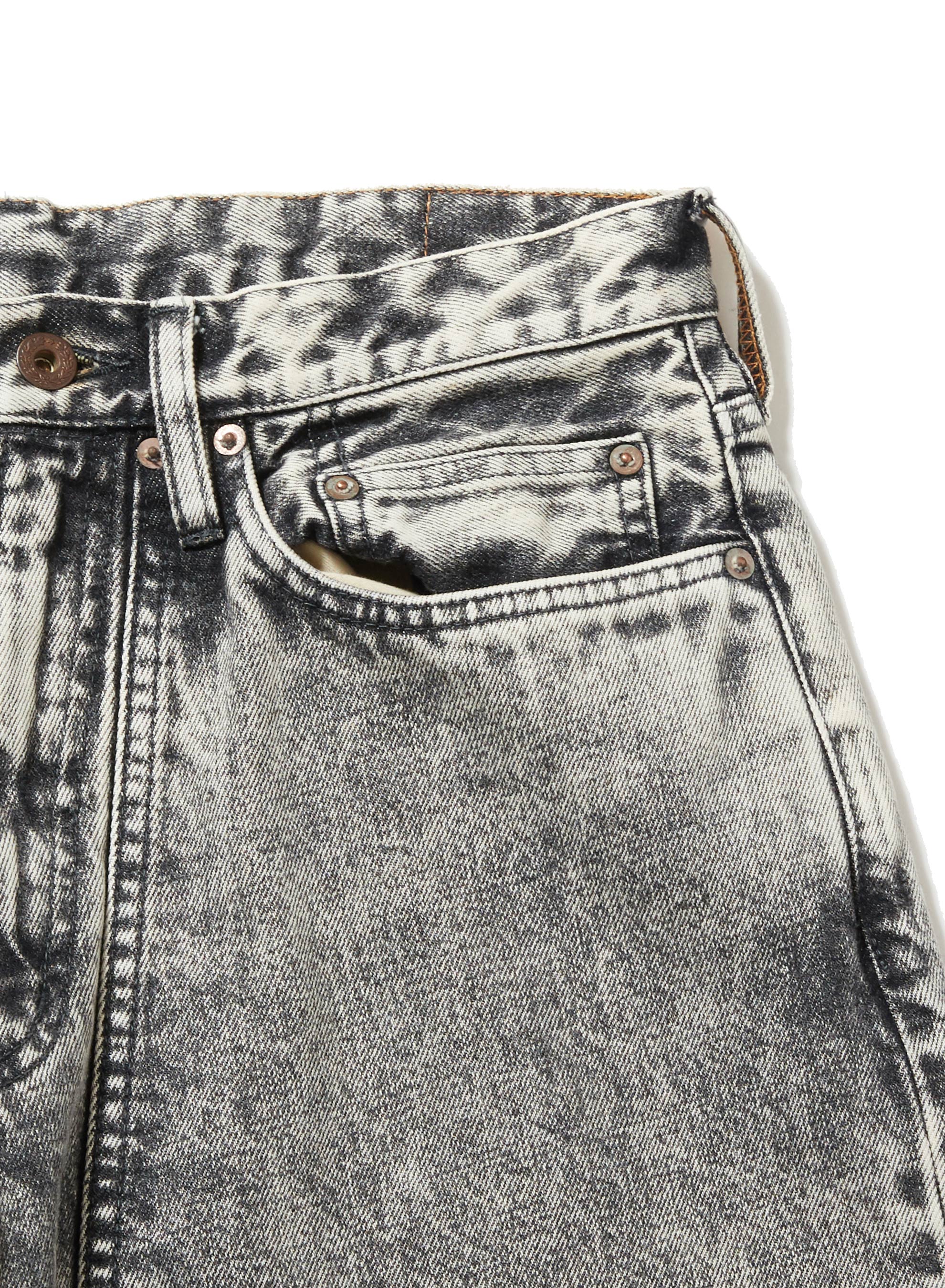 ACID WASHED MODERN WESTERN WIDE TROUSERS – SUGARHILL TOKYO