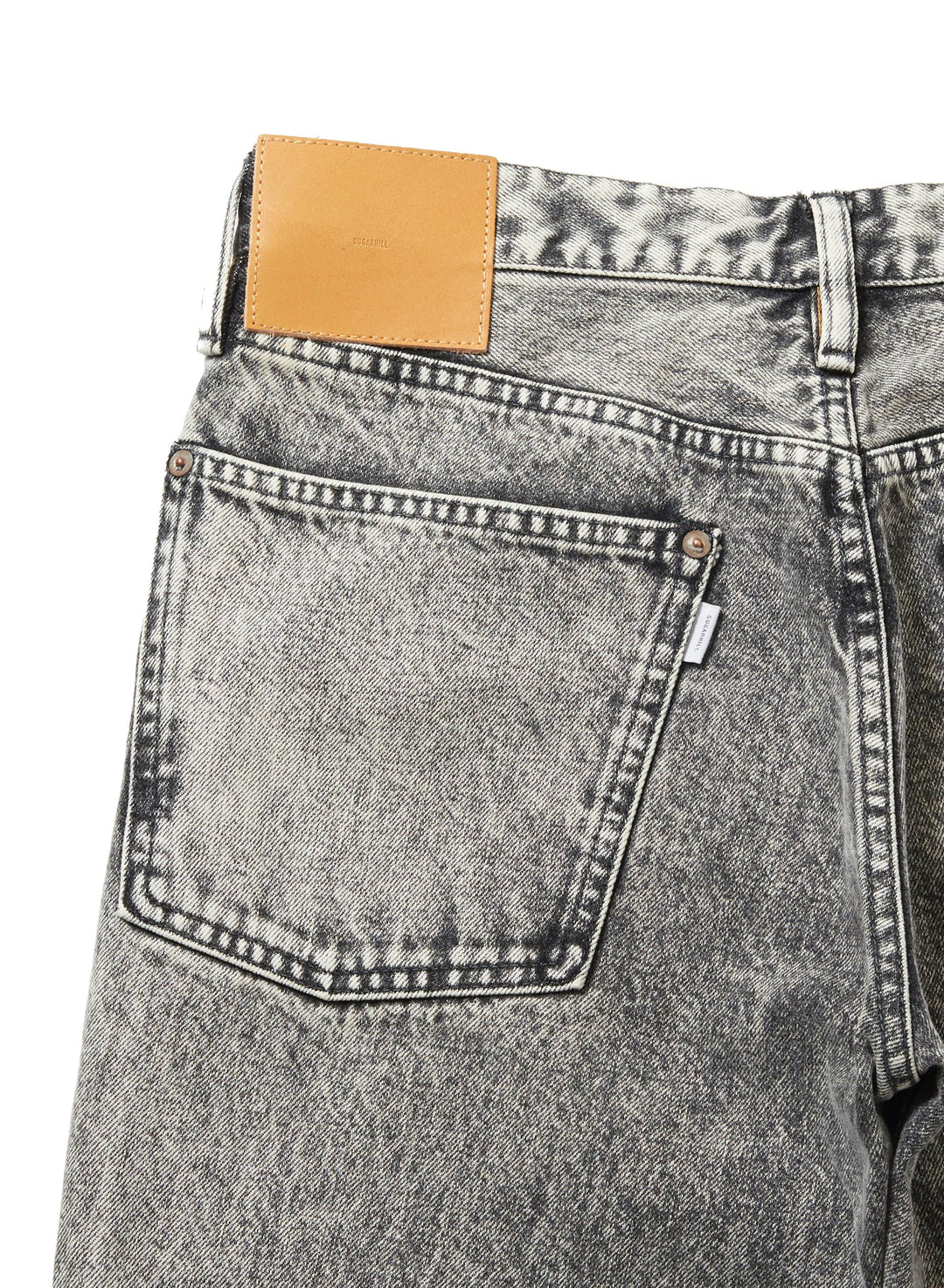 ACID WASHED MODERN WESTERN FLARED TROUSERS