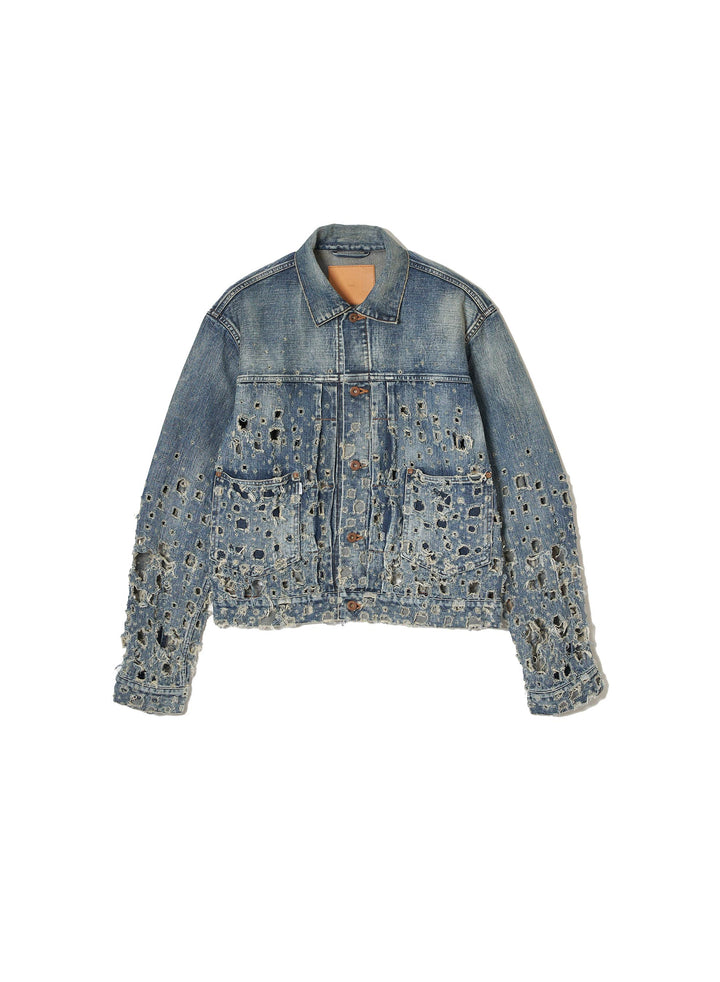 CRASHED MODERN DENIM JACKET