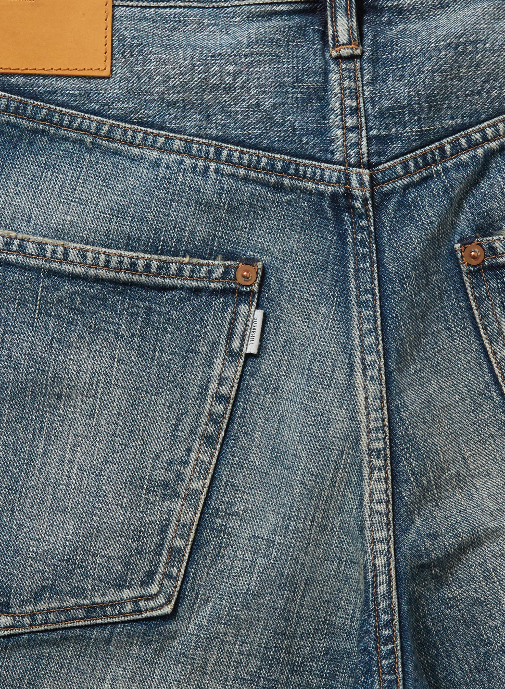 CRASHED MODERN DENIM WIDE SHORTS – SUGARHILL TOKYO