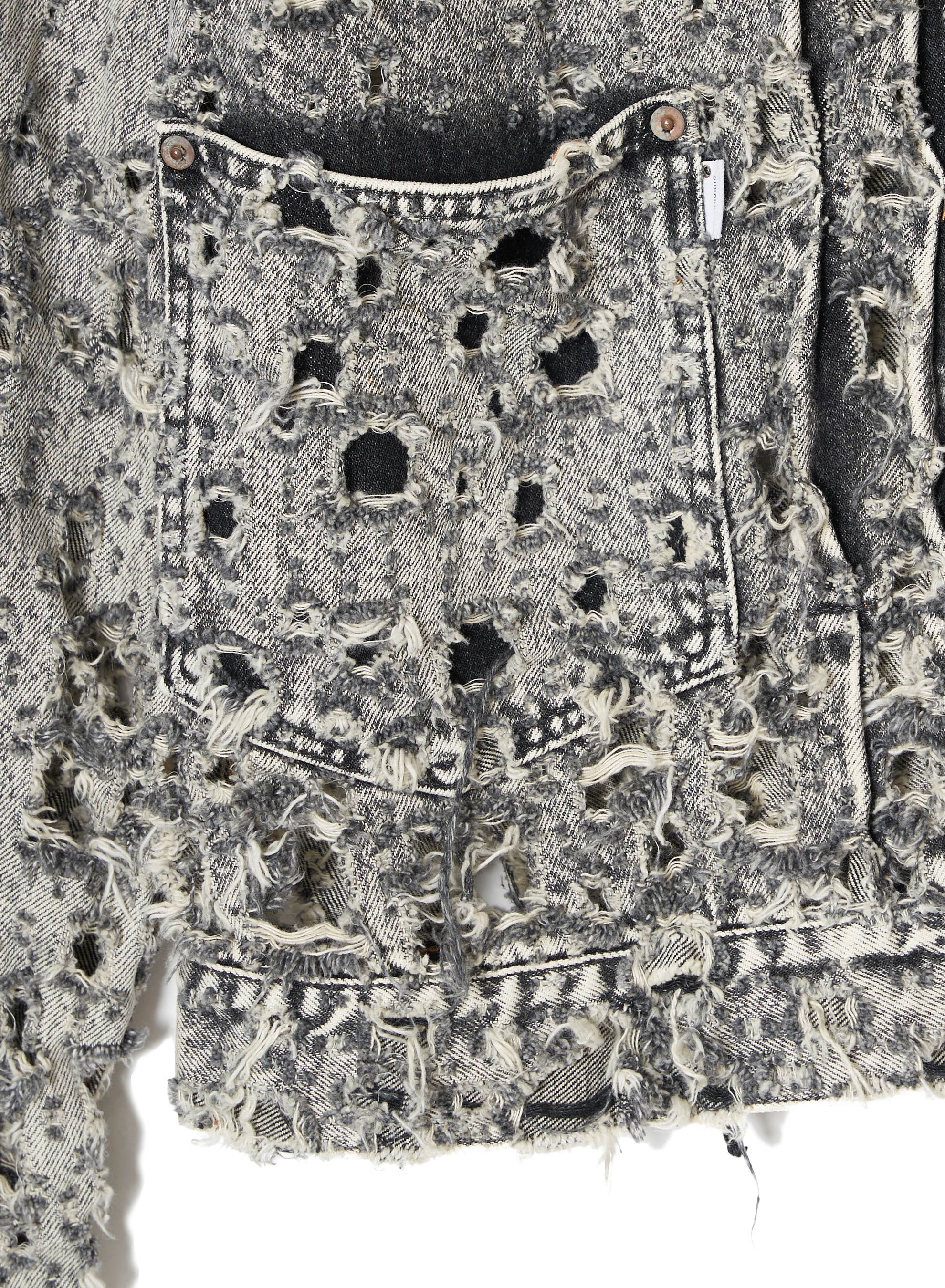 CRASHED BLACK MODERN DENIM JACKET – SUGARHILL TOKYO