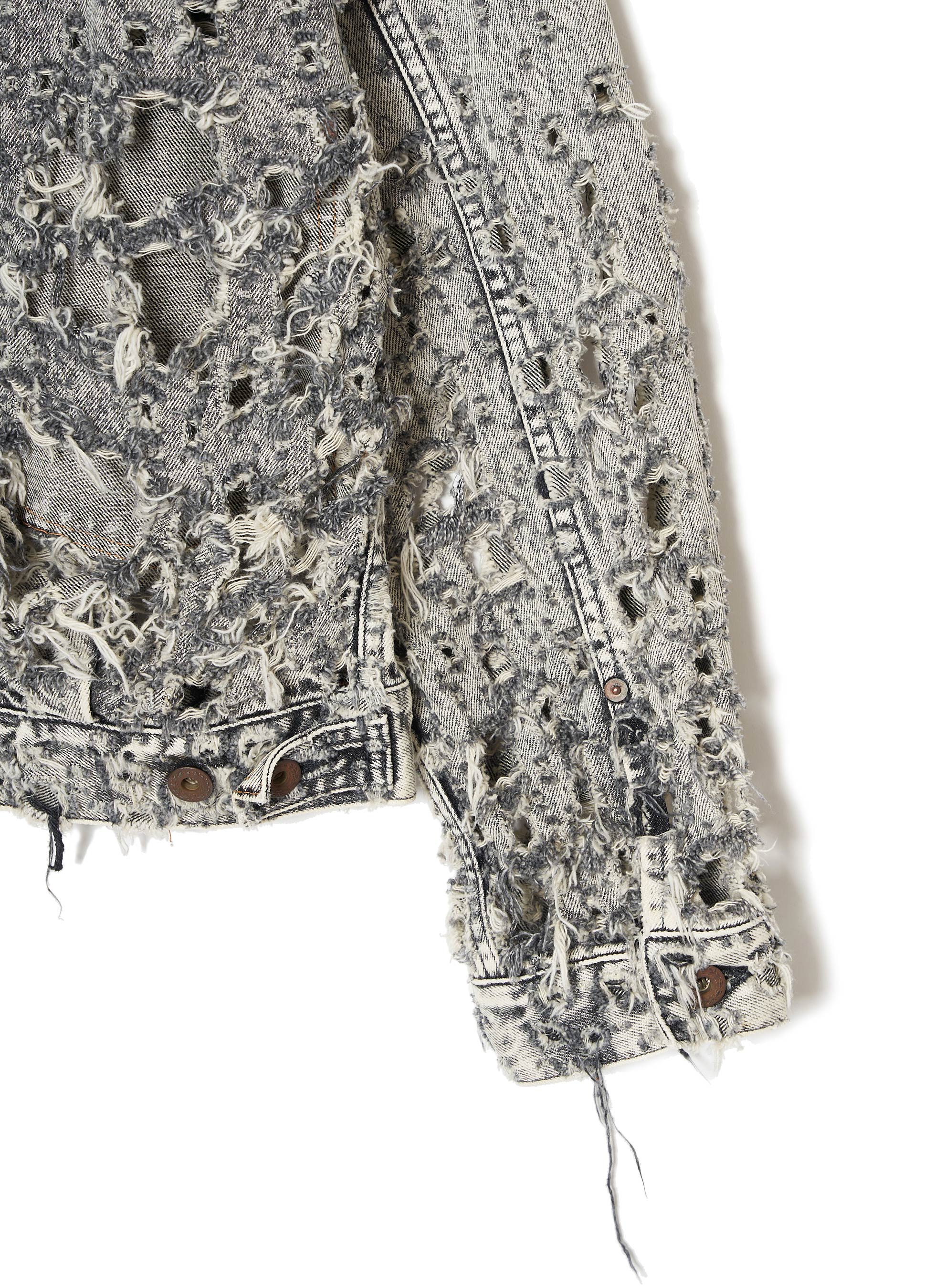 CRASHED BLACK MODERN DENIM JACKET – SUGARHILL TOKYO