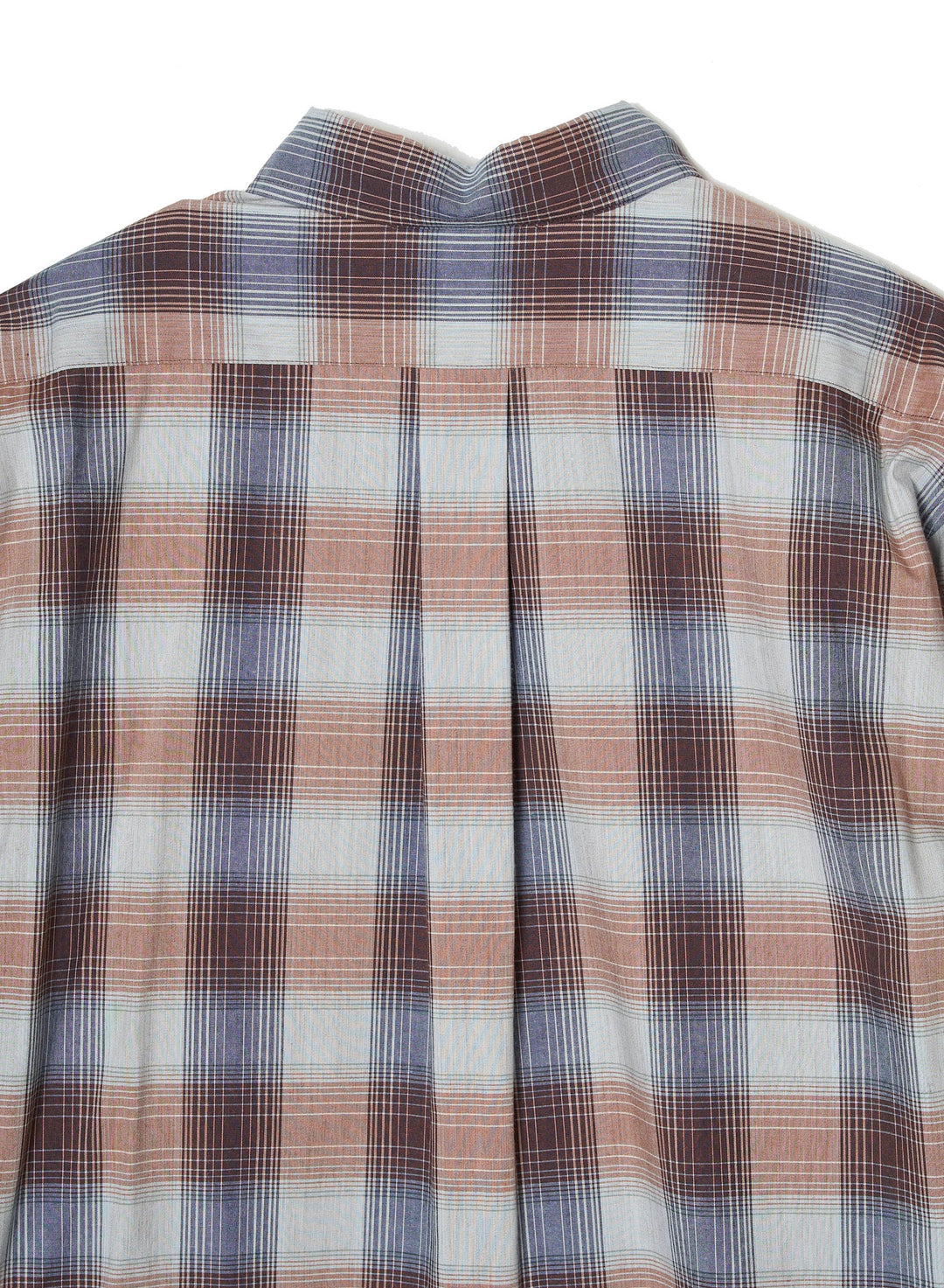 YAK OMBRE PLAID REGULAR COLLAR BLOUSE