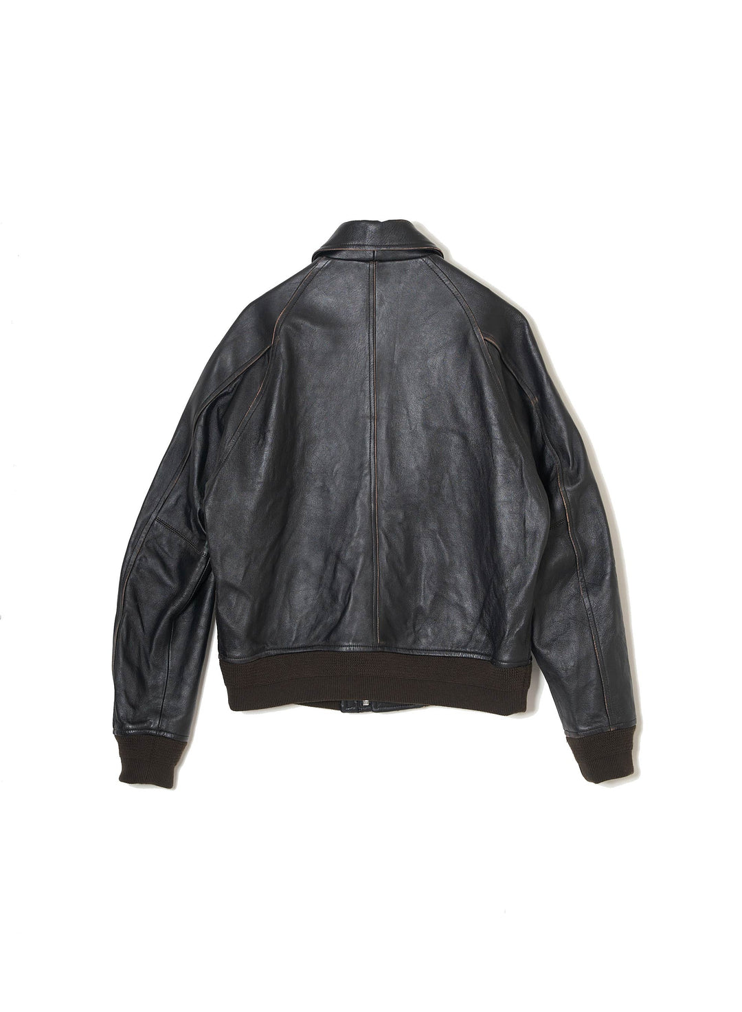 CORDED LEATHER BLOUSON