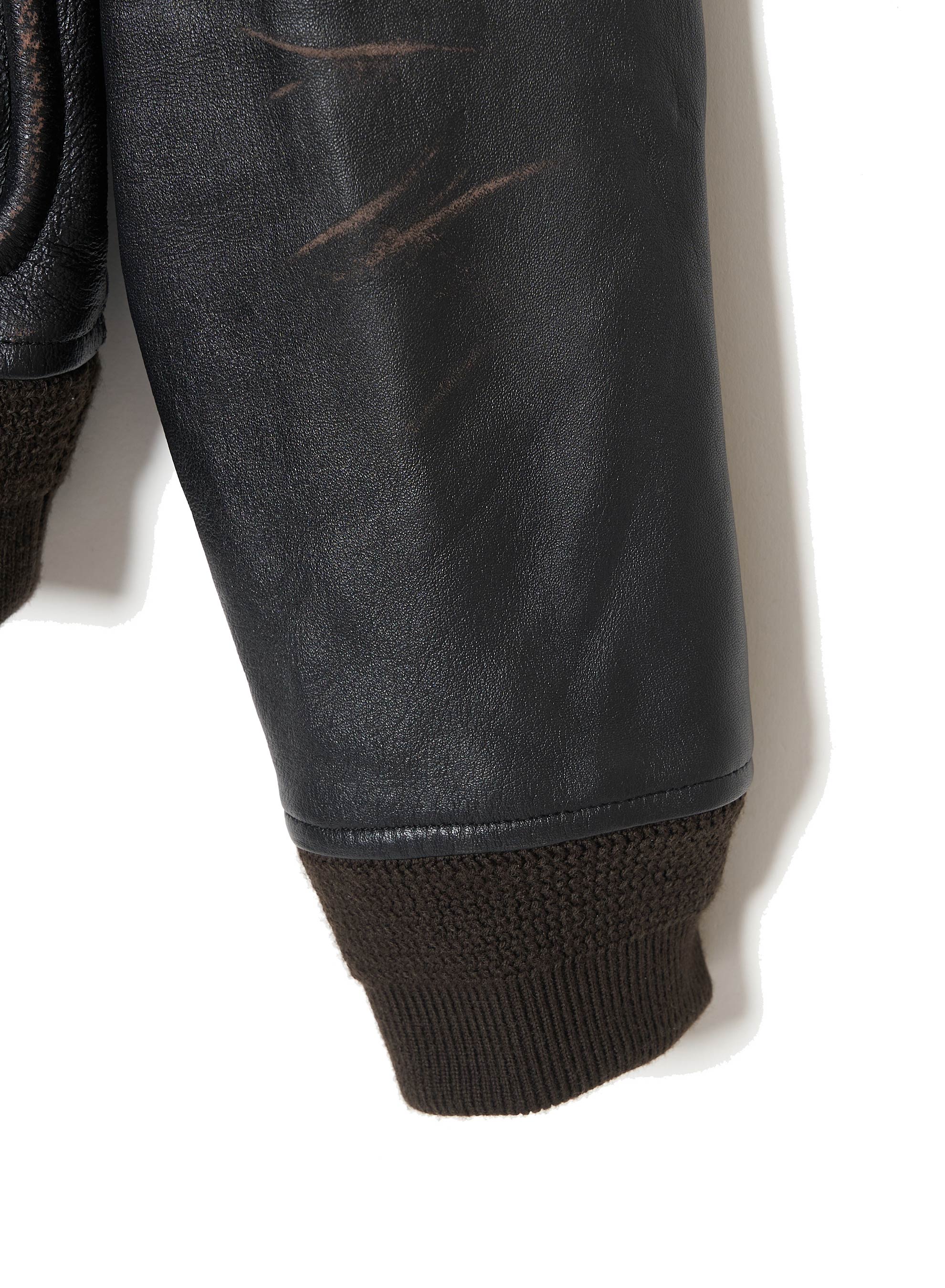 CORDED LEATHER BLOUSON – SUGARHILL TOKYO