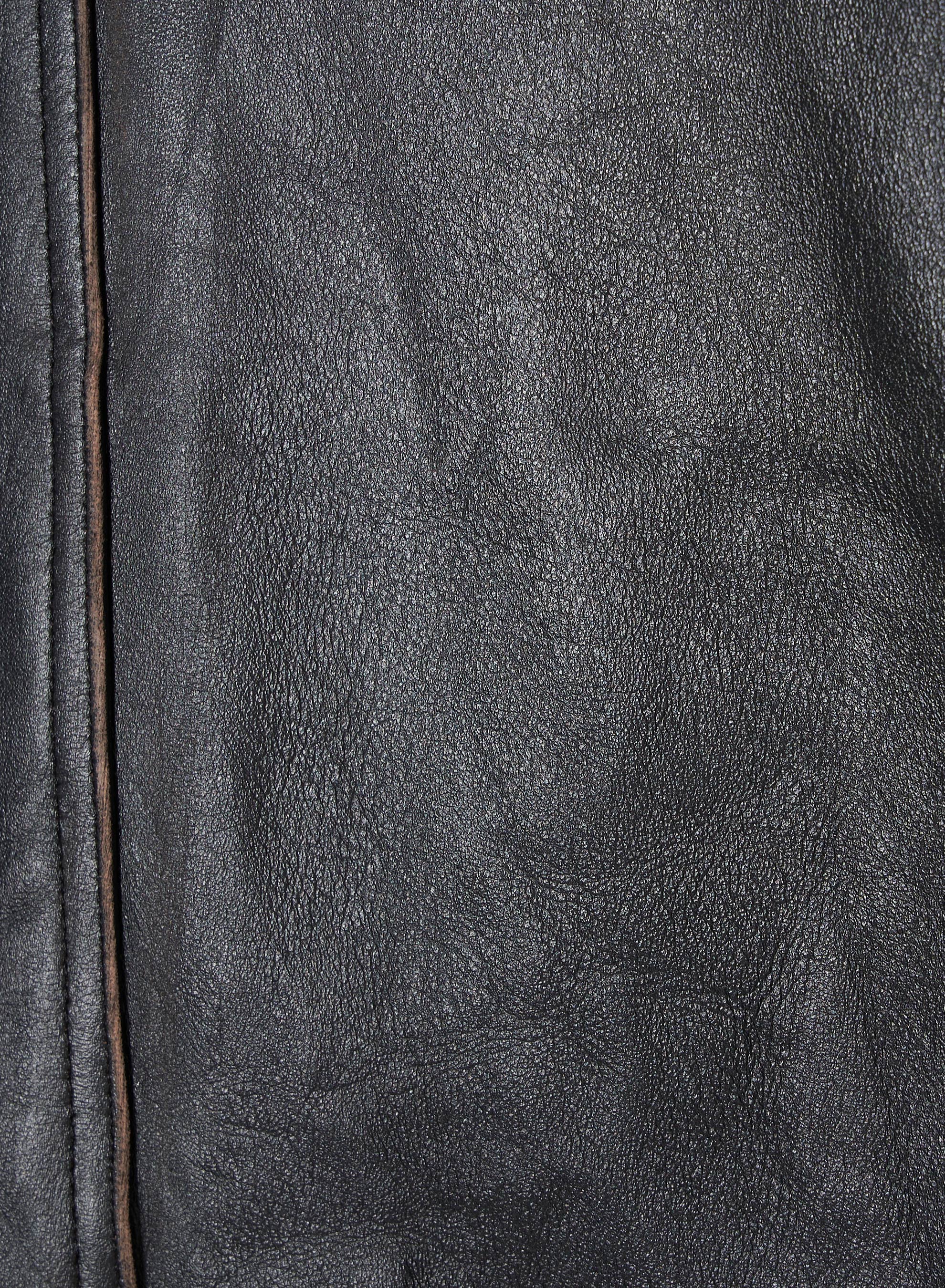 CORDED LEATHER BLOUSON – SUGARHILL TOKYO