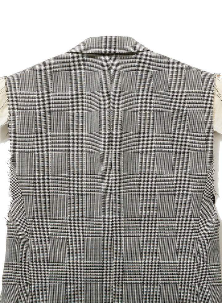 GREN CHECK SLEEVELESS TAILORED VEST