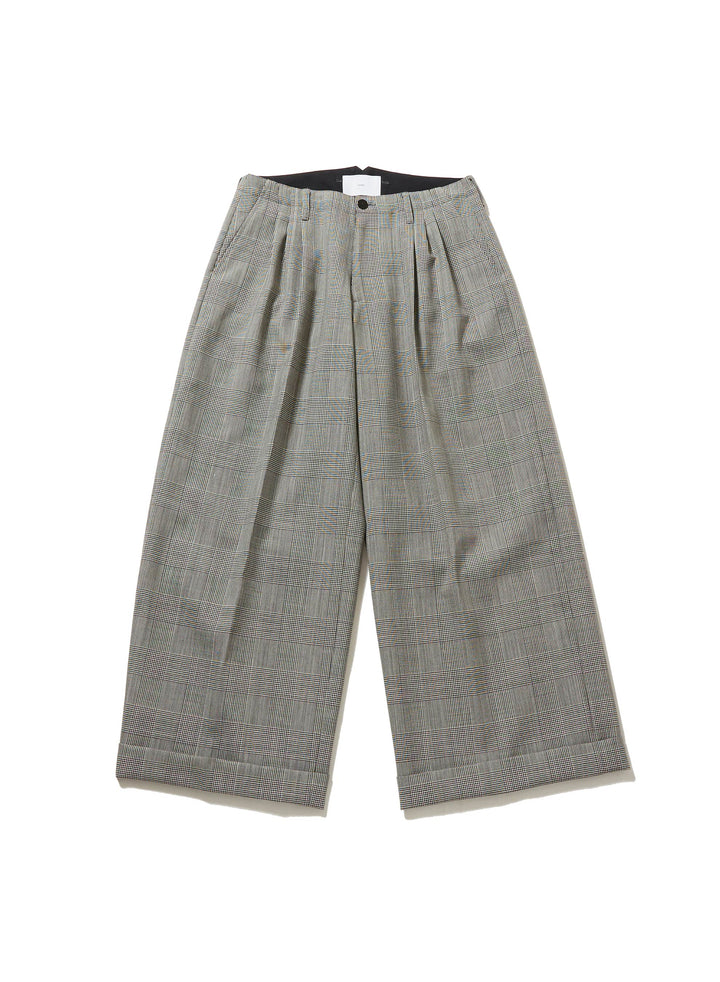 GREN CHECK TROUSERS