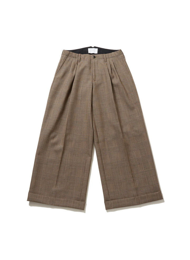 GREN CHECK TROUSERS