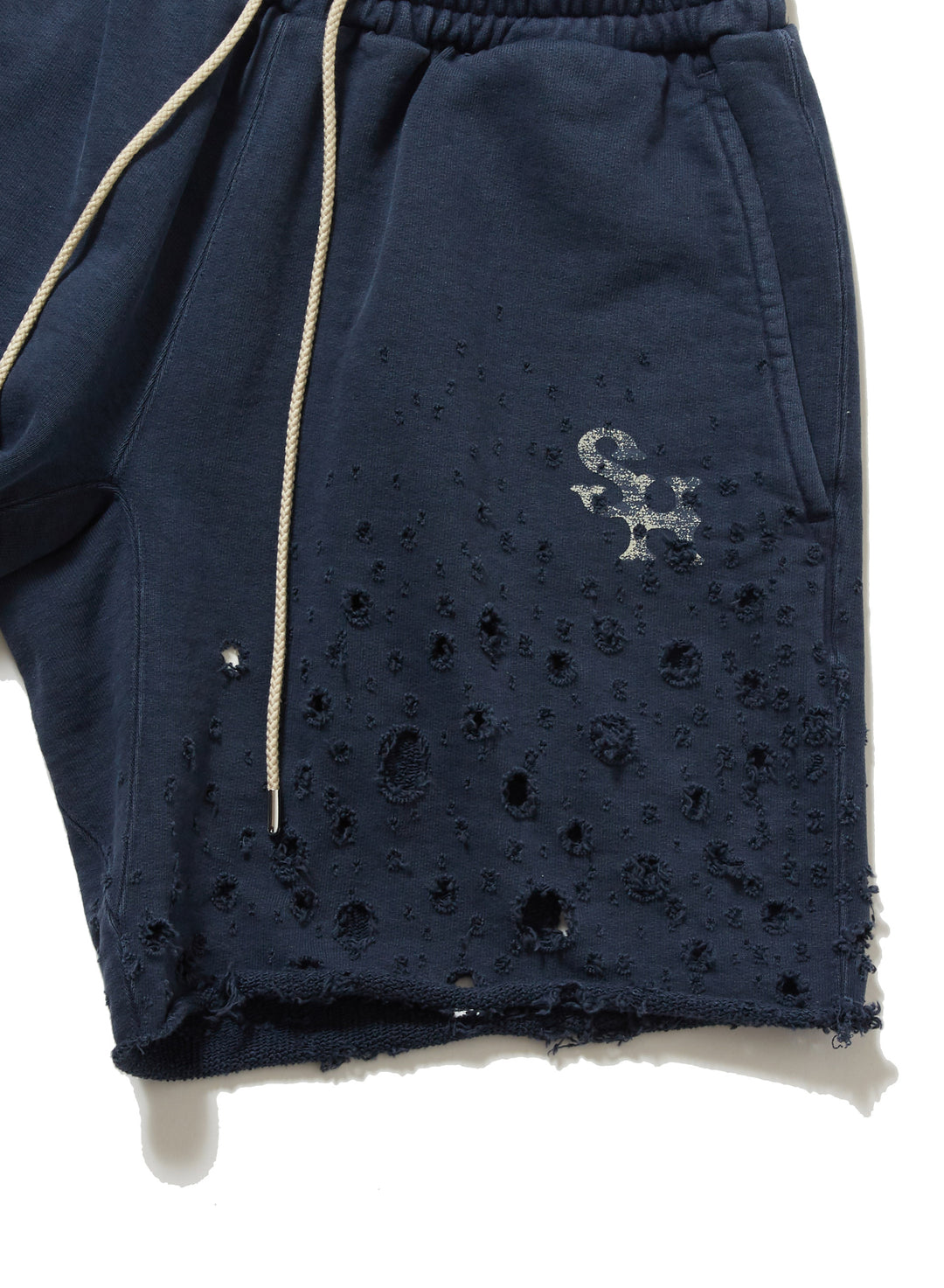 CRASHED SWEAT SHORT TROUSERS