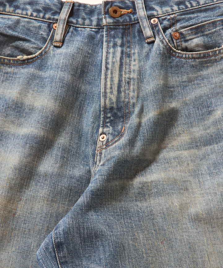 FADED MODERN DENIM PANTS WIDE CUT