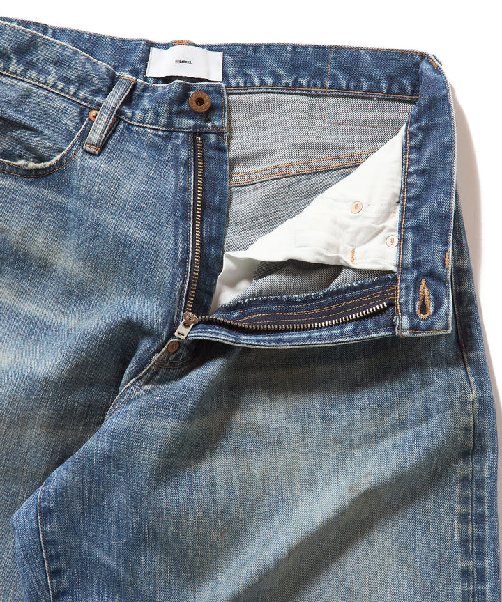 FADED MODERN DENIM PANTS WIDE CUT