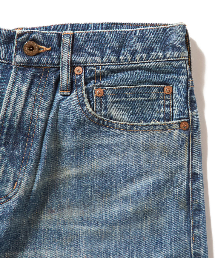 FADED MODERN DENIM PANTS STRAGHT CUT