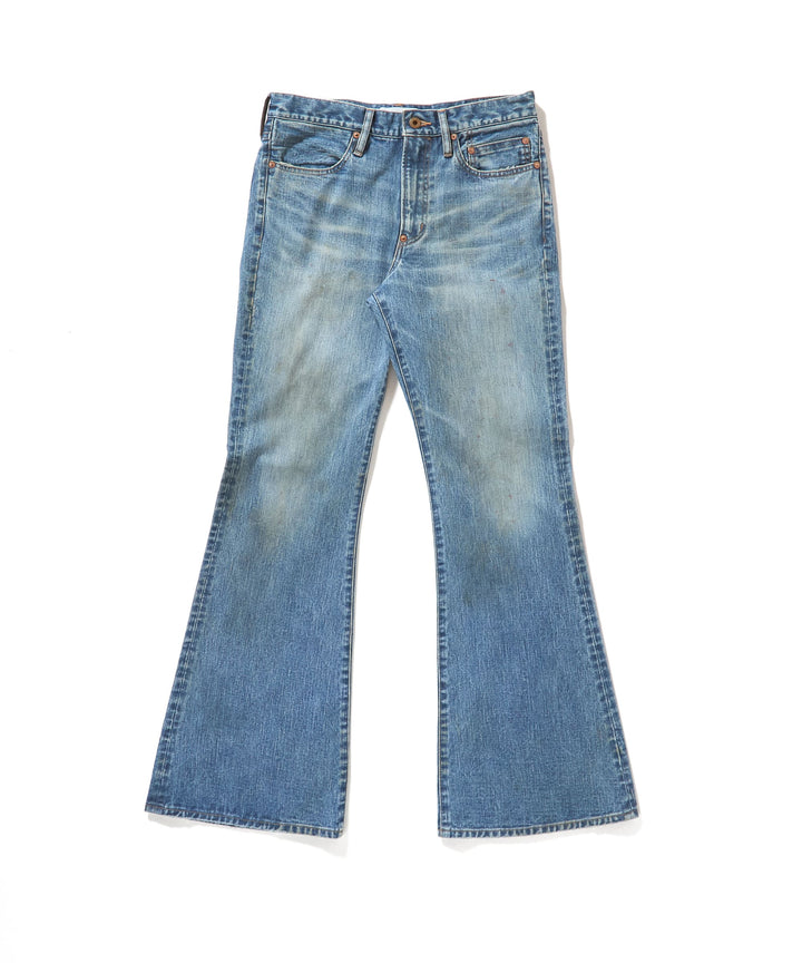 FADED MODERN DENIM PANTS FLARED CUT