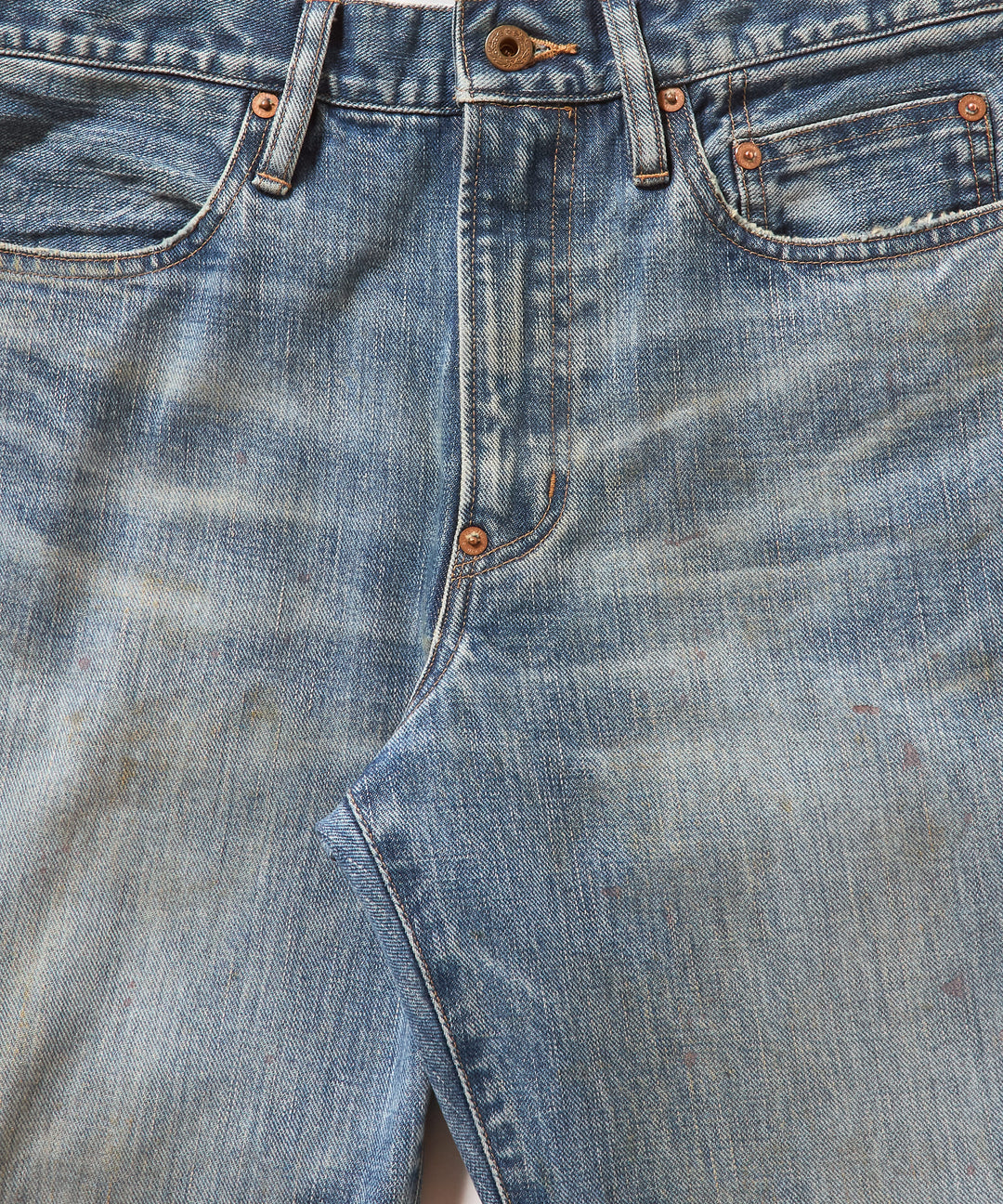 FADED MODERN DENIM PANTS FLARED CUT