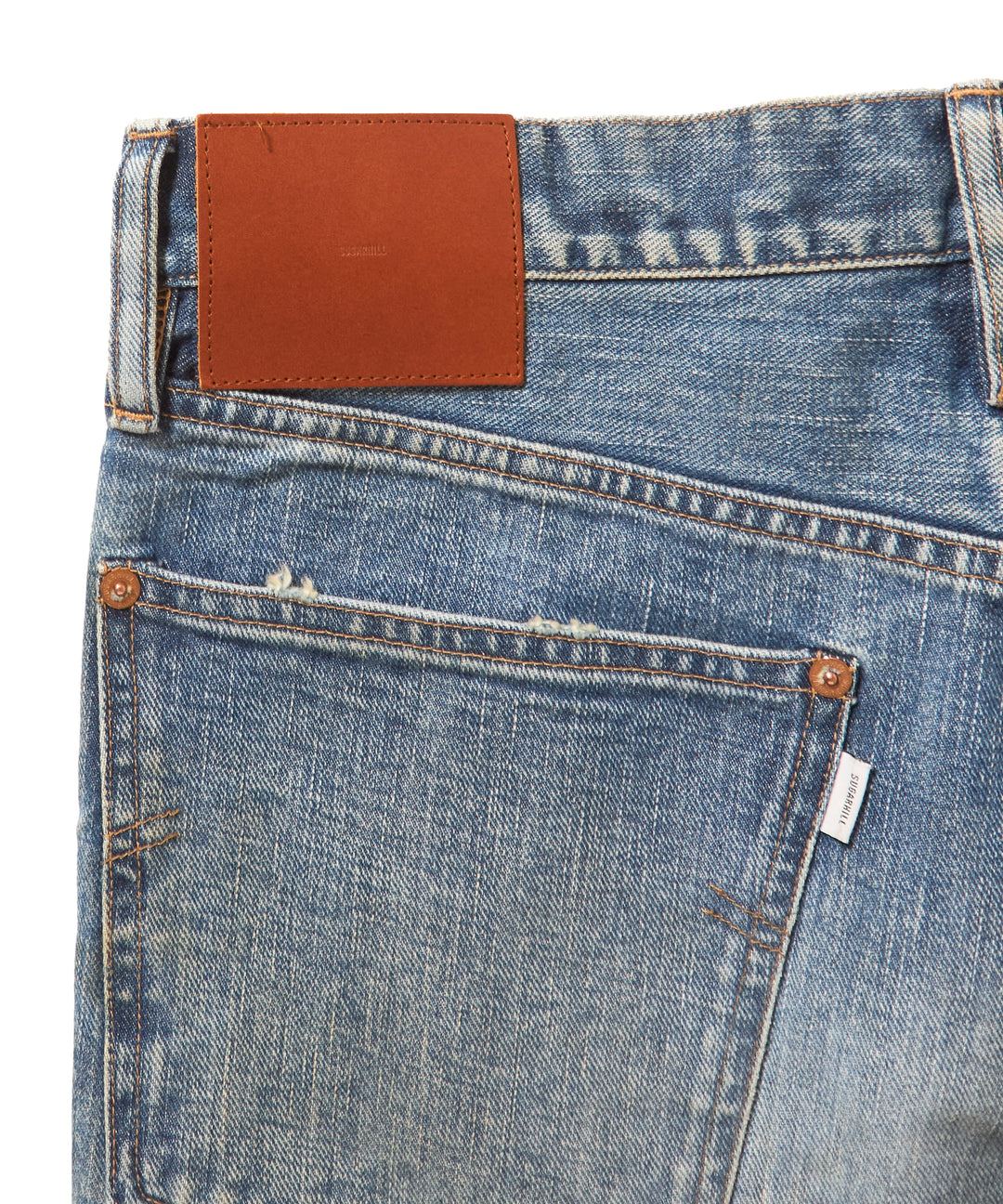 FADED MODERN DENIM PANTS FLARED CUT