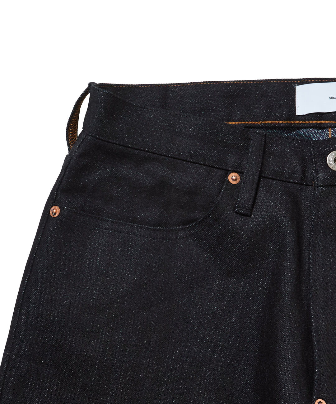 TWISTED HEATHER DENIM PANTS WIDE CUT