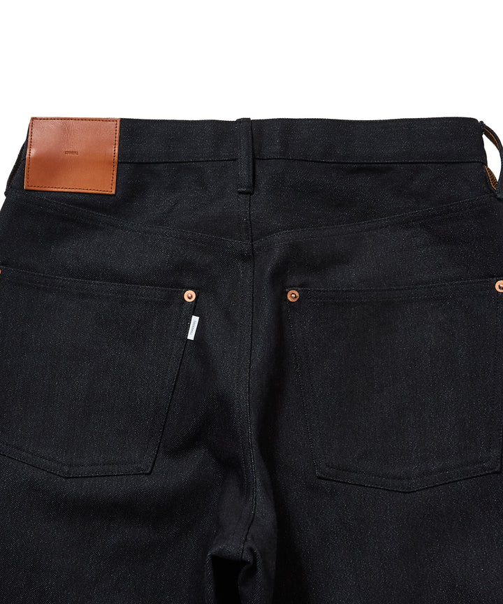 TWISTED HEATHER DENIM PANTS WIDE CUT