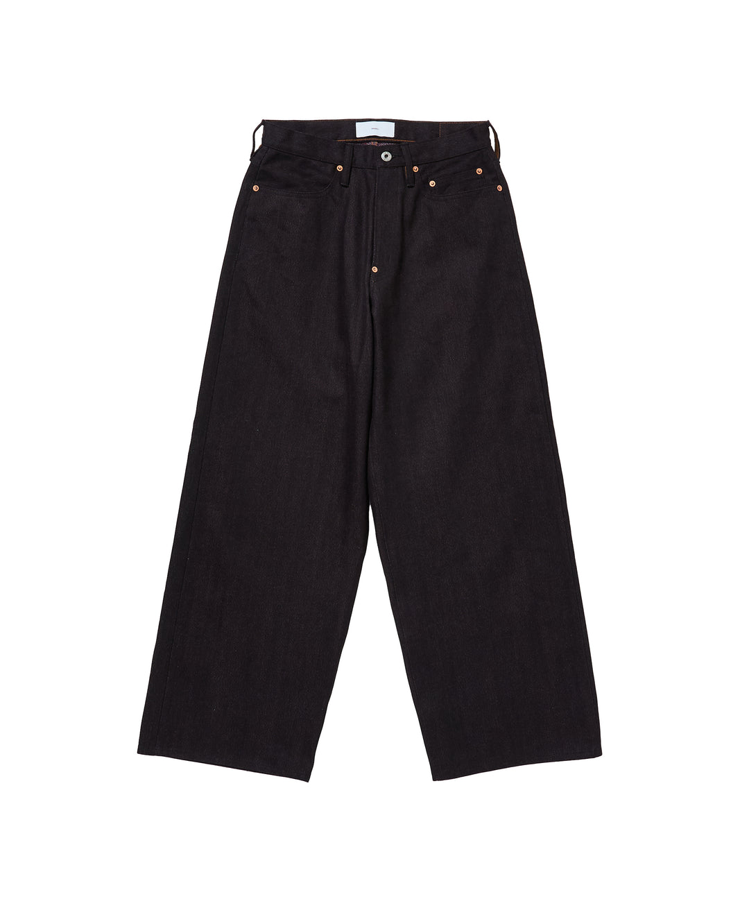 TWISTED HEATHER DENIM PANTS WIDE CUT