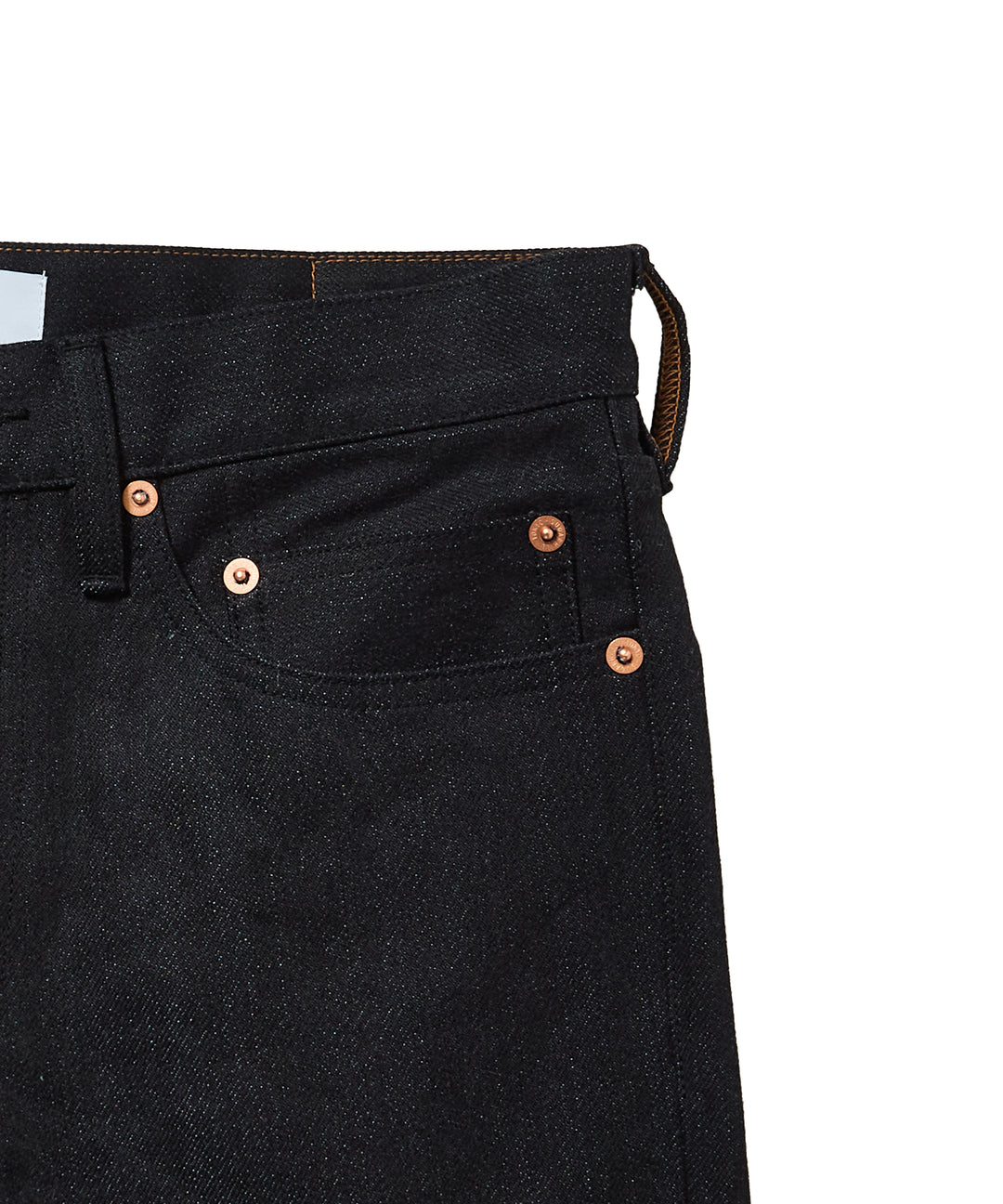 TWISTED HEATHER DENIM PANTS FLARED CUT