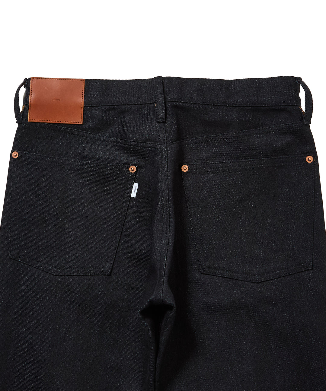 TWISTED HEATHER DENIM PANTS FLARED CUT
