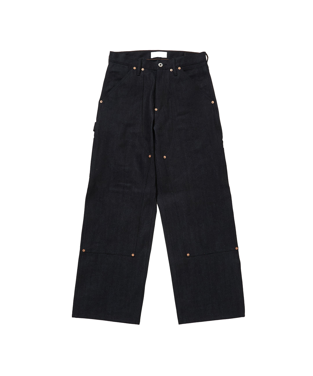 TWISTED HEATHER DENIM PANTS DOUBLE KNEE