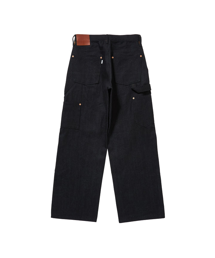 TWISTED HEATHER DENIM PANTS DOUBLE KNEE